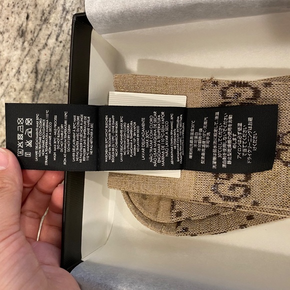 Gucci lame gg socks - Picture 9 of 12